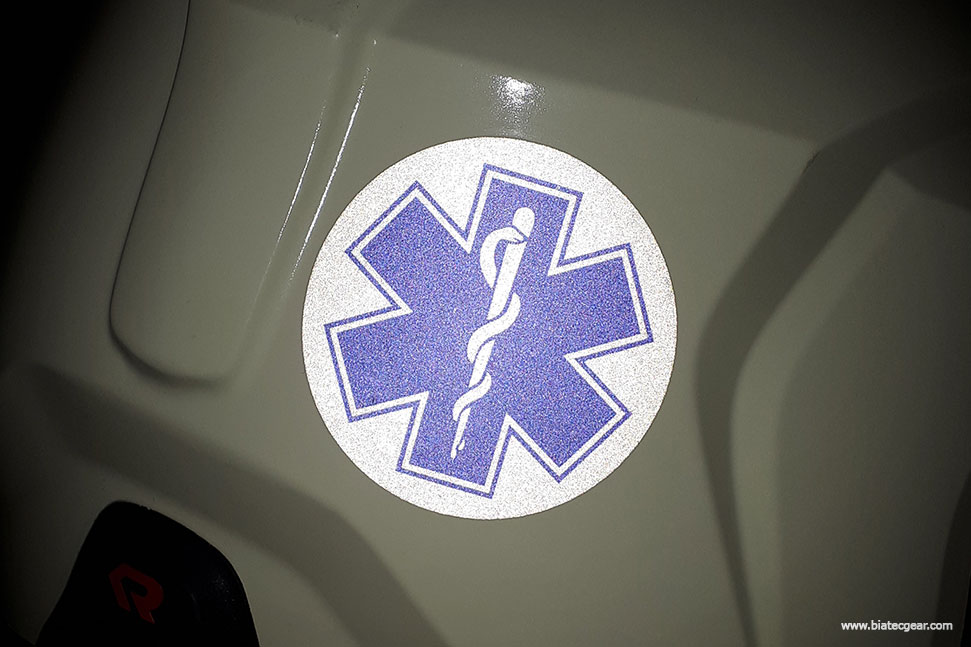 Reflective EMS sticker